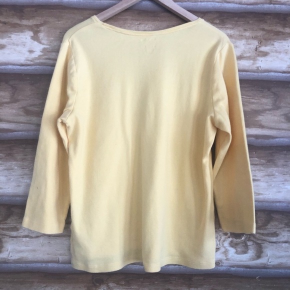 White Stag scoop neck quarter sleeve cotton tee size large - Picture 7 of 8